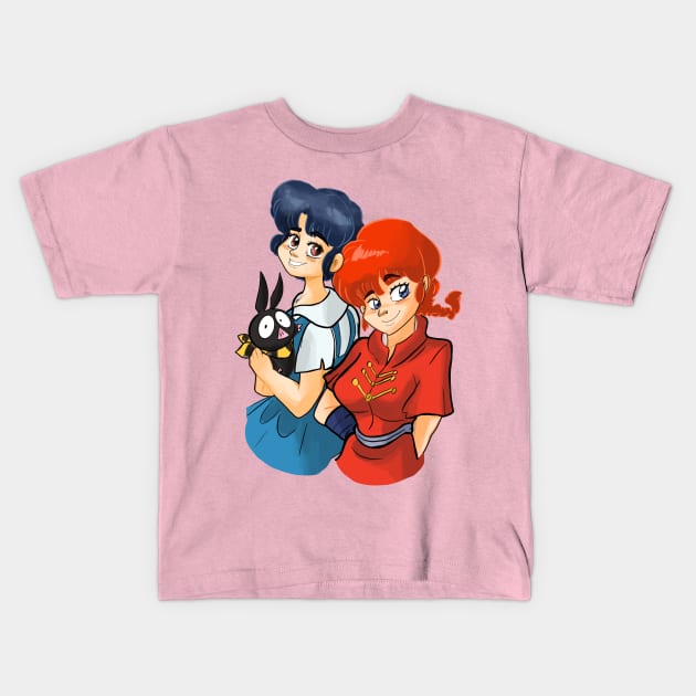 Ranma x Akane Kids T-Shirt by Klaudiapasqui 96